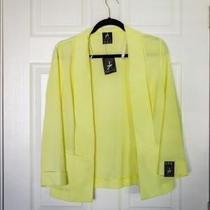 💛Primark Neon Yellow Lightweight Blazer 💛